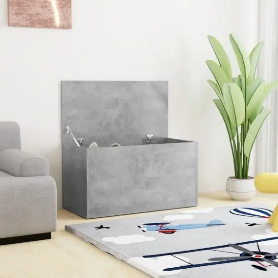 Bestseller Skrzynia, szarość betonu, 84x42x46 cm, materiał drewnopochodny Lumarko! - Hurtownia wielobranżowa Lumarko